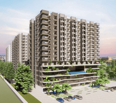 Beautiful garden pathway with archways